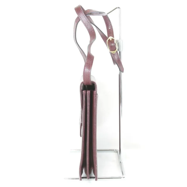 Saint Laurent shoulder bag in Maroon Leather from LuxUness, photo 3 of 9
