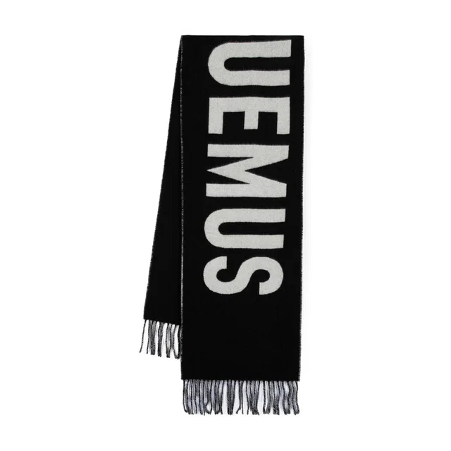 Jacquemus Scarf — Black Wool Scarfs in Black Wool from HEWI