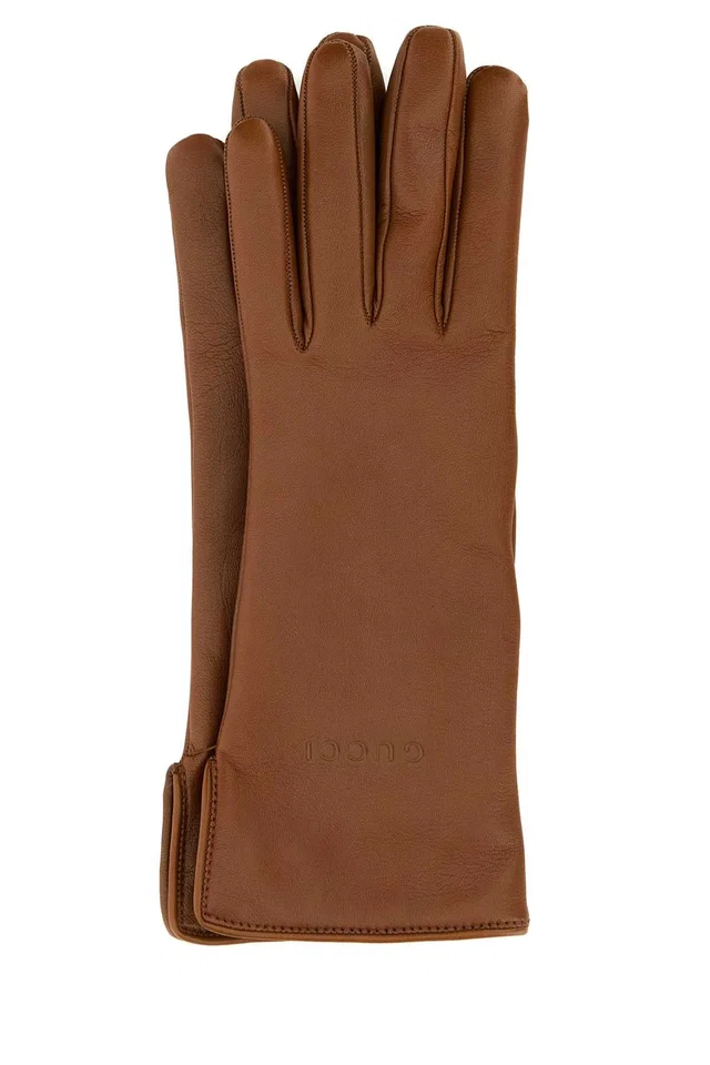 Gucci Leather Gloves — Brown in Brown Leather from HEWI