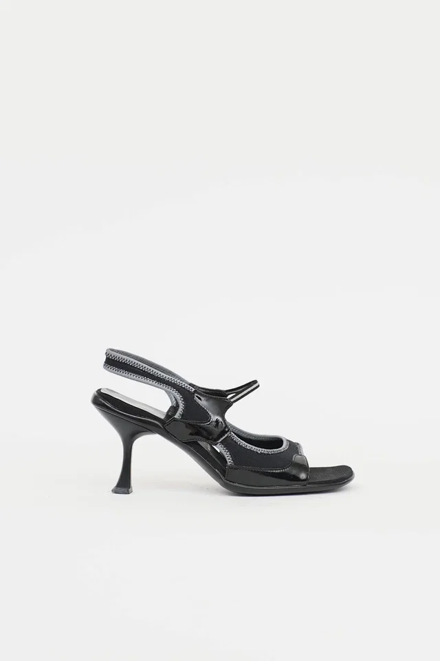 Prada C. 2000s Strappy Sandal in Patent leather from VSP Consignment