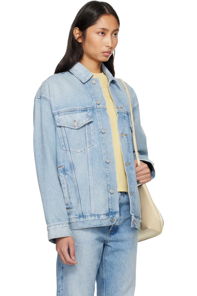 AGOLDE Blue Evin Denim Jacket, photo 2 of 3 from SSENSE