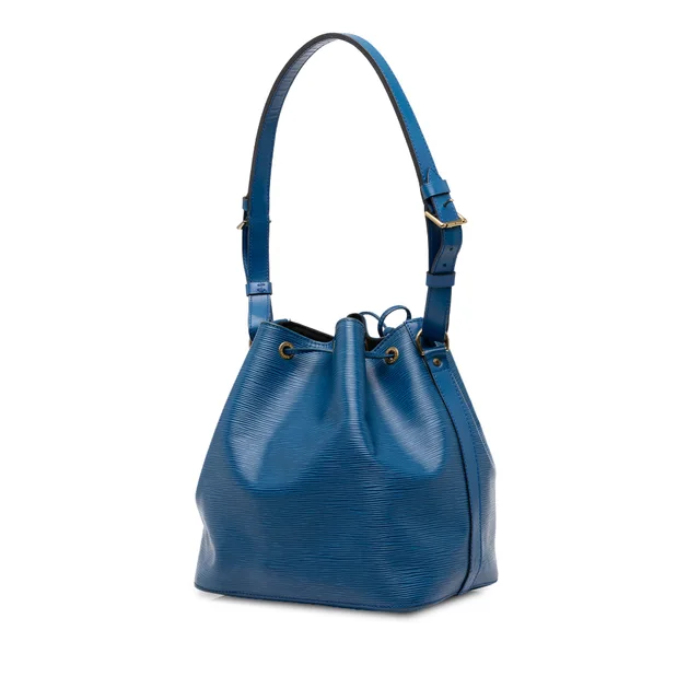 Blue Louis Vuitton Epi Petit Noe Bucket Bag in Blue Leather from Designer Revival, photo 2 of 2