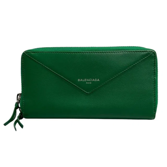 Balenciaga Paper Leather Long Wallet in Leather from LuxUness
