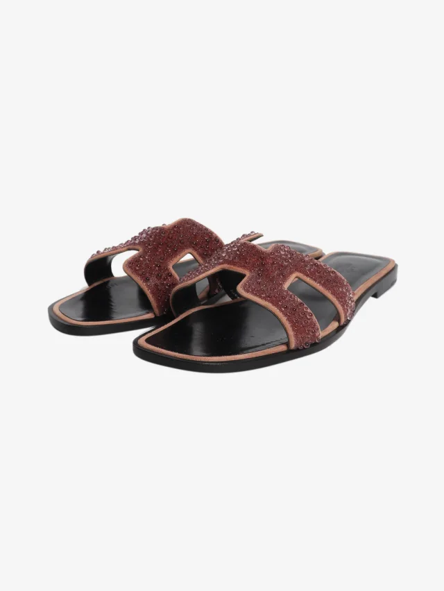 Hermès beaded oran sandals from Sign of the Times, photo 2 of 7