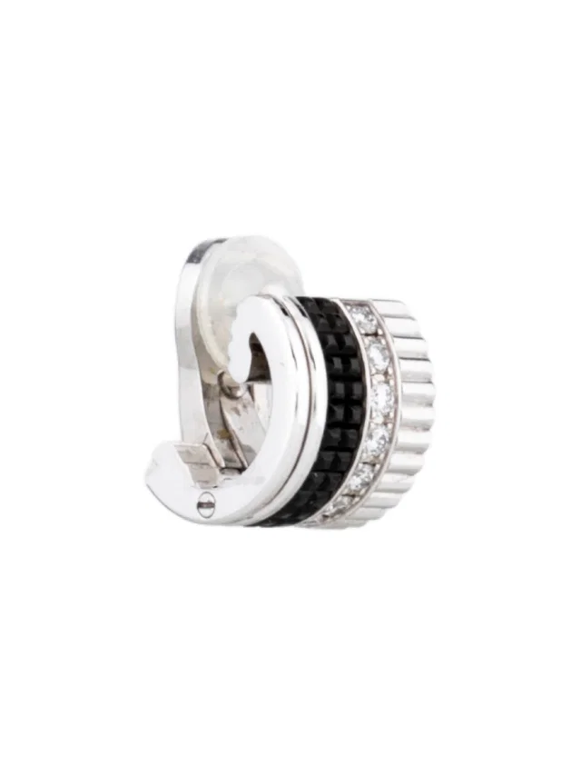 Boucheron 18K Diamond Quatre Black Edition Single Clip Earring in multicolor from The RealReal