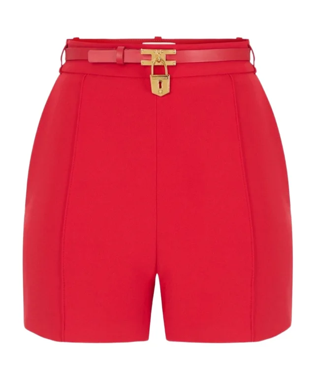 Elisabetta Franchi shorts in lightweight crêpe fabric with belt from SENSER, photo 1 of 1
