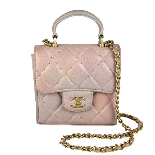 Chanel Shoulder Bag Pink in Pink Leather from The Reluxe