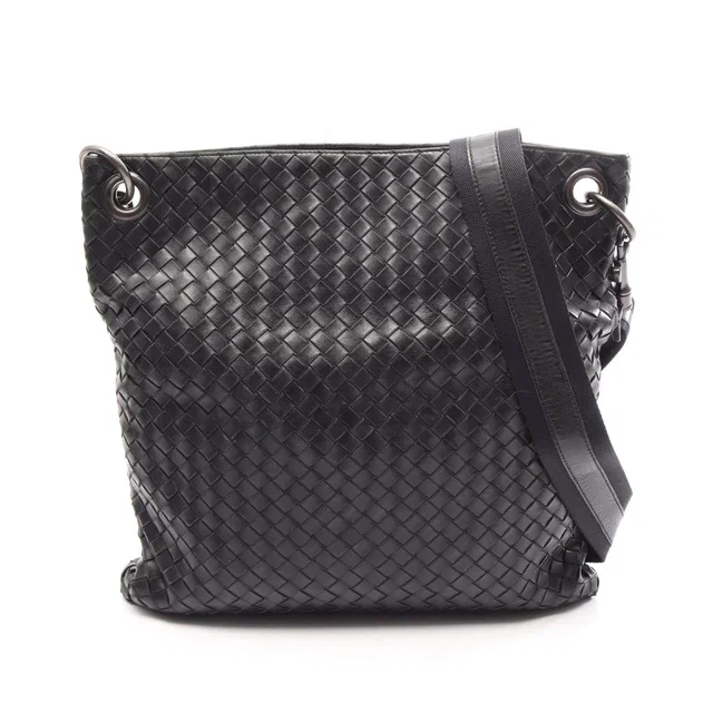 Bottega Veneta Intrecciato Leather Shoulder Bag in Woven leather from LuxUness