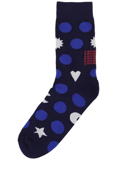 Charles Jeffrey LOVERBOY Graphic Pattern Socks in 75% Cotton, 20% Polyester, 5% Elastane, photo 3 of 3 from LUISAVIAROMA