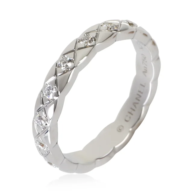 Chanel Diamond Mini Model Coco Crush Band in White White Gold from myGemma, photo 4 of 5