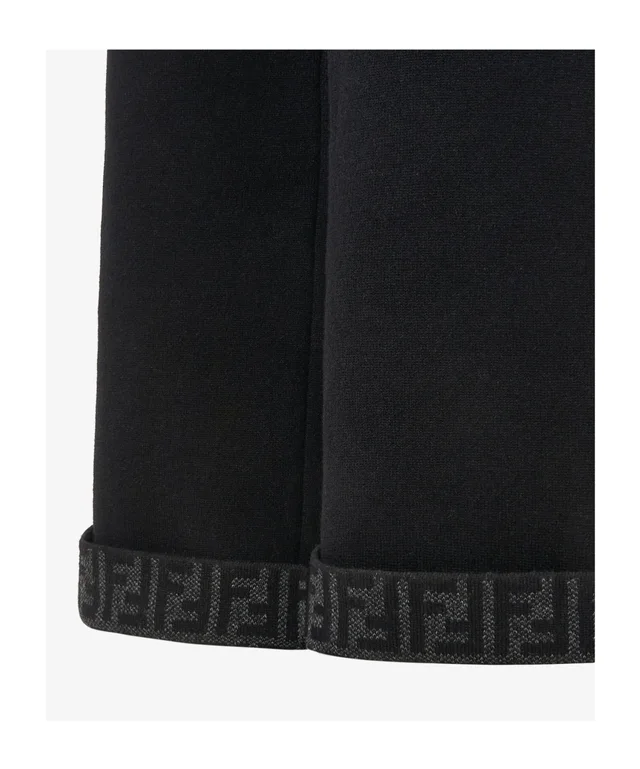 Fendi Trousers Black FF Zucca cashmere trousers, photo 3 of 3 from SENSER