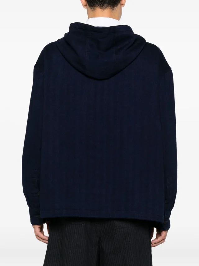 Jacquemus hooded chest-pocket shirt, photo 3 of 5 from SENSER