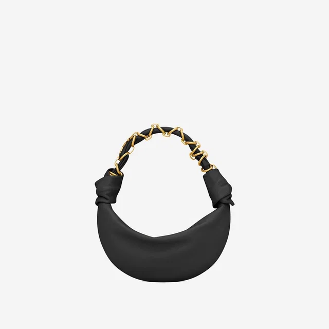 Saint Laurent Hobo Bag — Black Leather in Black Leather from HEWI