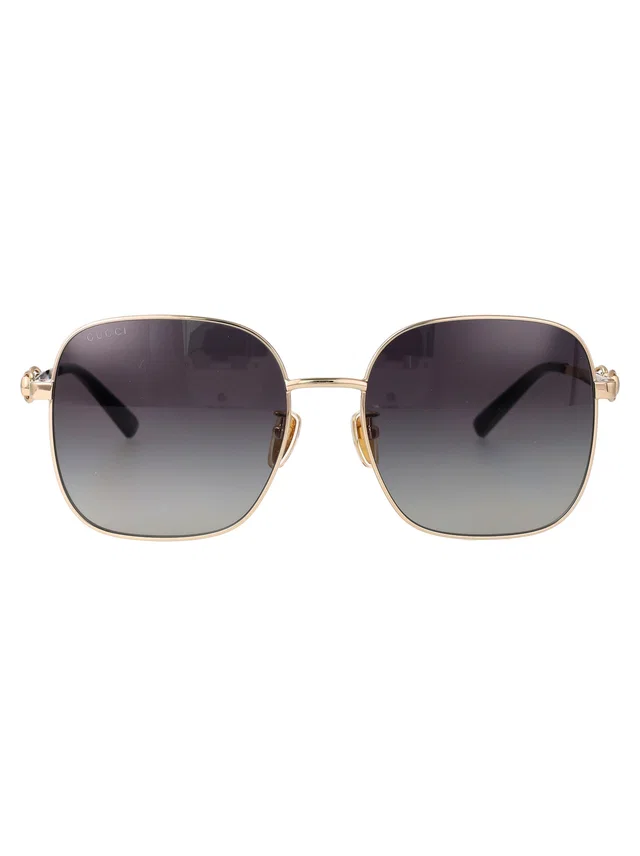Gucci Gg2053s Gold Metal Square Sunglasses in Gold from HEWI