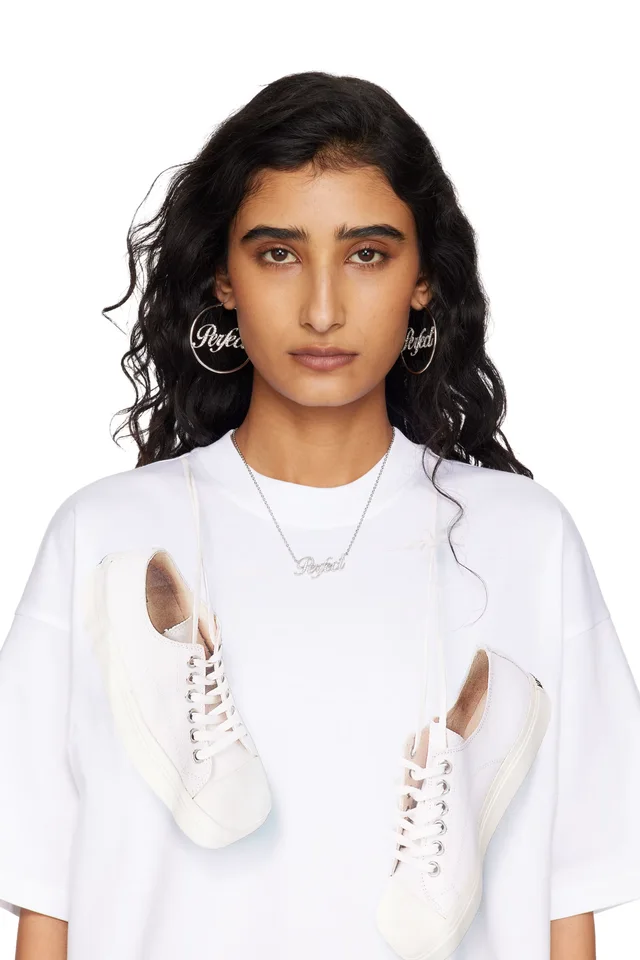 Marc Jacobs 'The Perfect Pave' Hoop Earrings, photo 3 of 3 from SSENSE
