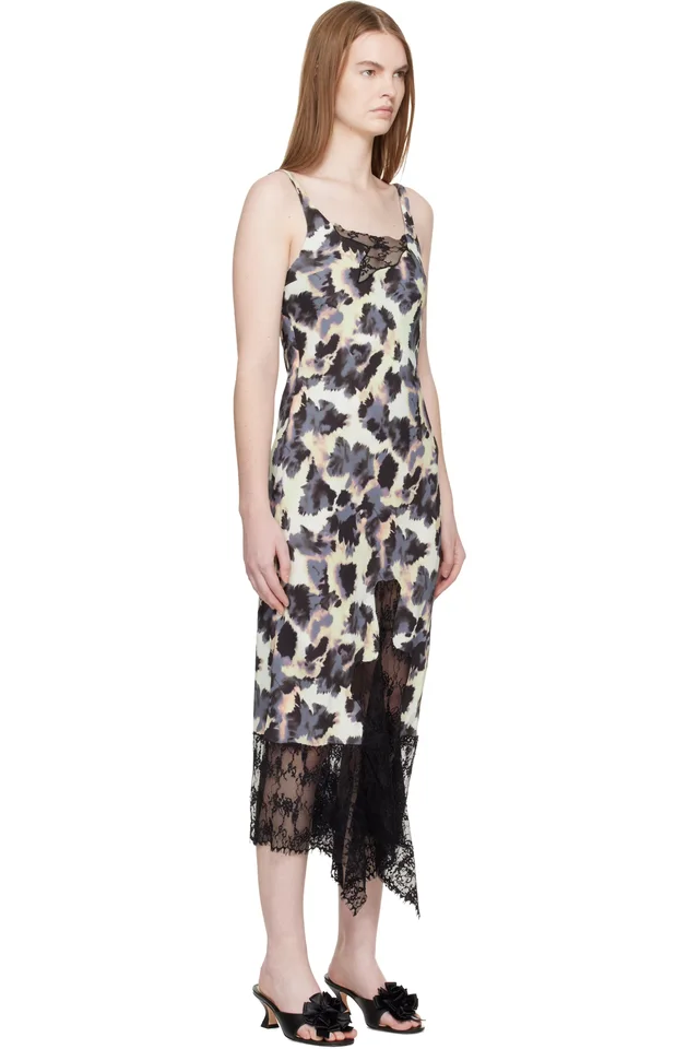 Collina Strada Multicolor Anemone Midi Dress, photo 2 of 4 from SSENSE
