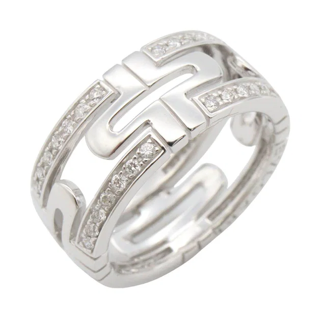 Bvlgari Parentesi Small Au750 Diamond Ring Size 9 from LuxUness
