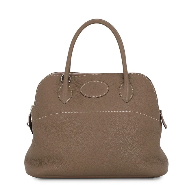 Hermès Bolide Etoupe Taurillon Clemence Size 31 in Taupe Clemence leather from GALLERY RARE