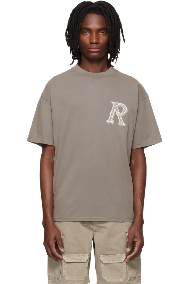 Represent Brown Western Initial T-shirt from SSENSE, photo 1 of 1