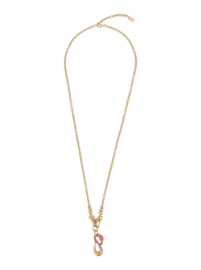 Chloé Twisted Metal Link Necklace — Gold Necklaces in Gold from HEWI