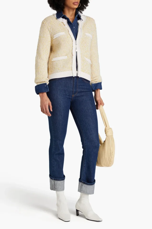 Simkhai Harris Marled Knit Bouclé-Knit Cardigan, photo 2 of 4 from THE OUTNET
