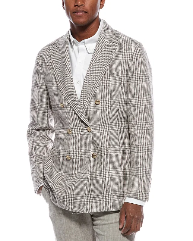 Brunello Cucinelli Linen, Silk, & Wool-Blend Blazer, image 1 of 1 from Gilt