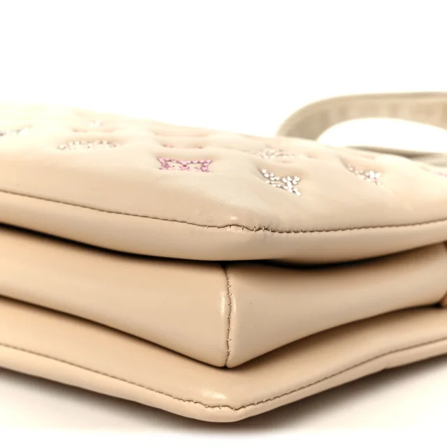 Louis Vuitton Swarovski Crystal Embossed Monogram Coussin PM Nude in Lambskin from FASHIONPHILE, photo 12 of 12