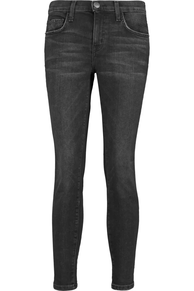 The Stiletto Mid-Rise Skinny Jeans in Black, image 1 of 1 from THE OUTNET