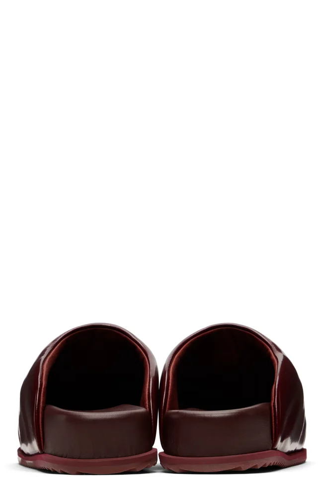 YUME YUME Burgundy Truck Slide Loafers, photo 2 of 5 from SSENSE