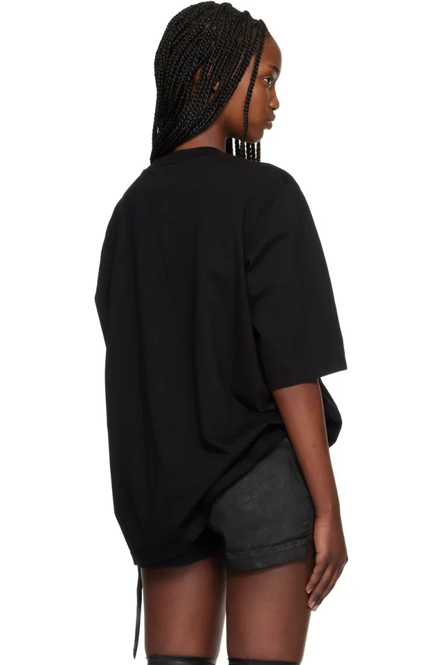 Rick Owens DRKSHDW Black Temple Walrus T-shirt, photo 3 of 4 from SSENSE