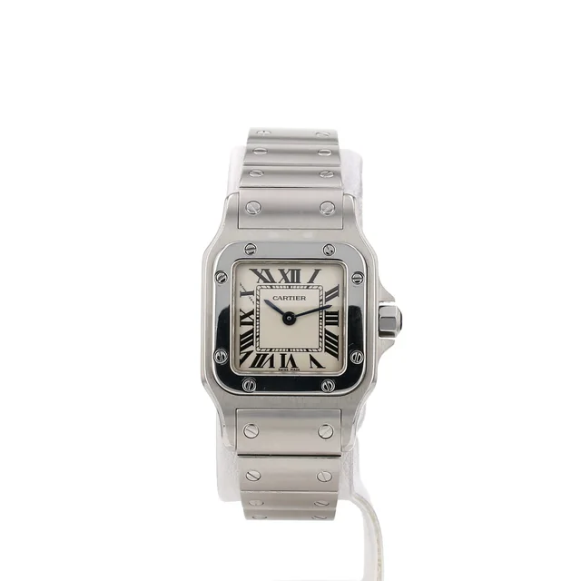 Santos small model watch in steel, Ref: Cartier - 1565, circa 1990 from Collector Square, photo 2 of 3