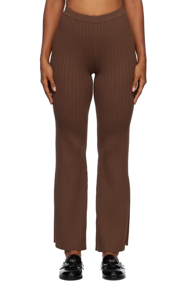 Brown Sylvie Lounge Pants, image 1 of 1 from SSENSE