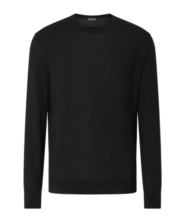 Zegna black Trofeo 15milmil15 wool crewneck sweater from SENSER, photo 1 of 1