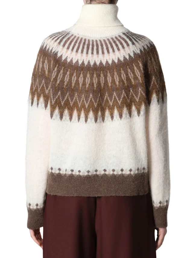 Roberto Collina Fair Isle turtleneck sweater, photo 2 of 3 from SENSER
