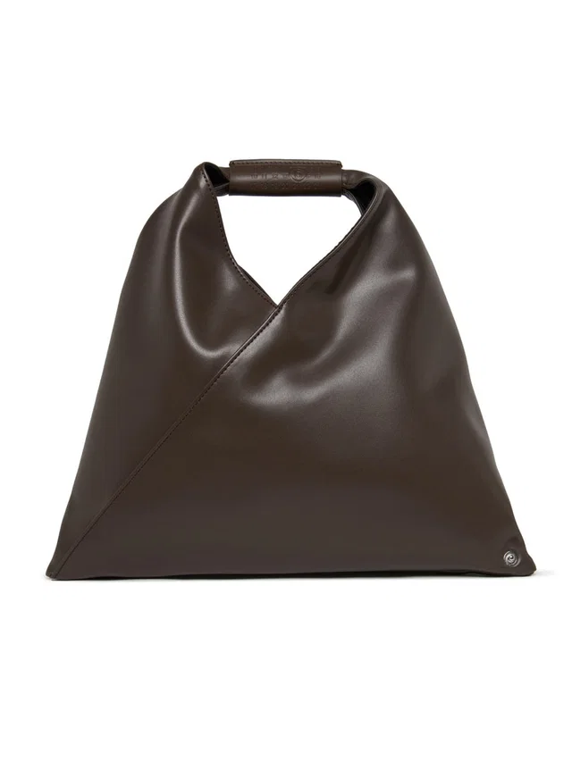 Maison Margiela Minimalist Polyurethane Top Handle Bag — Black in Black from HEWI
