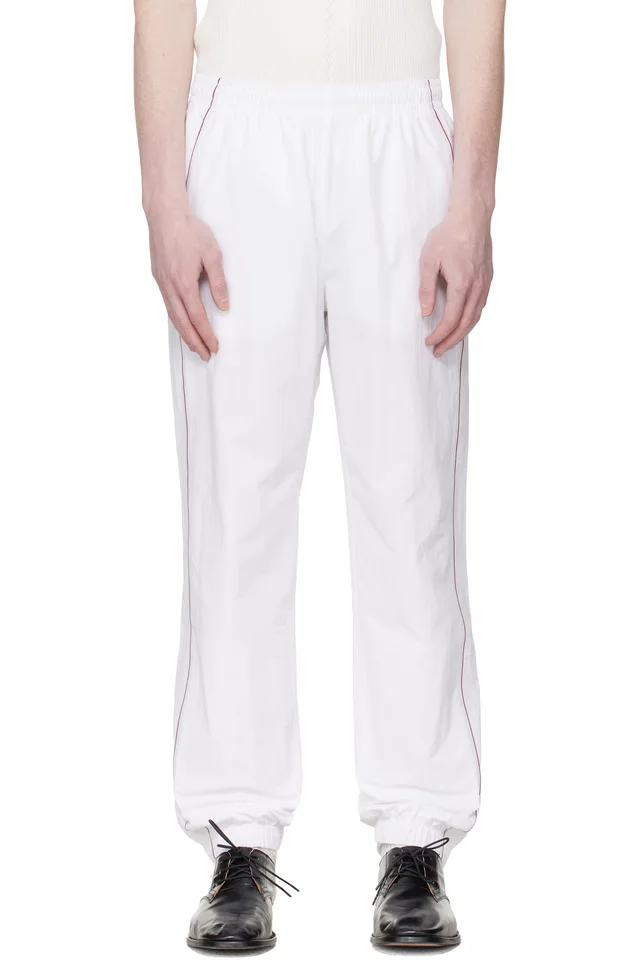 Lacoste White Top Tier Track Pants, image 1 of 1 from SSENSE