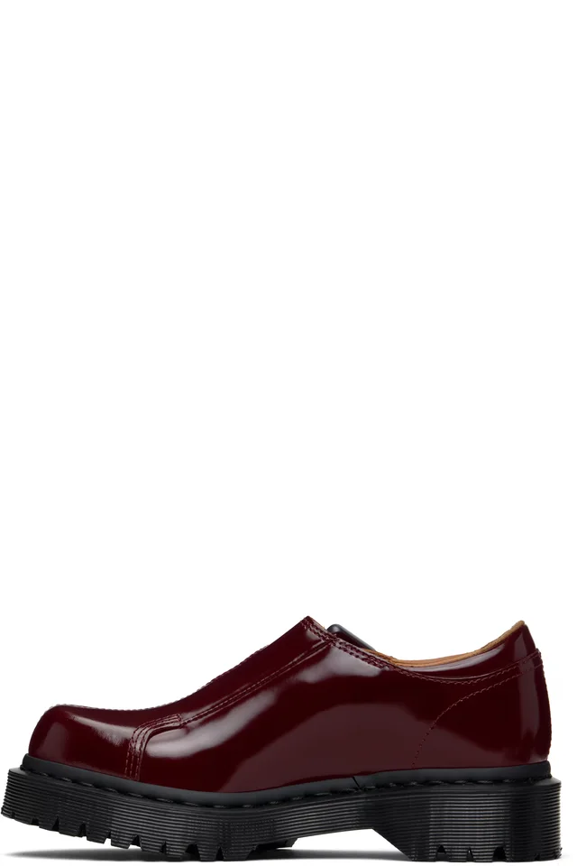 Dr. Martens Burgundy Rejena Mary Jane Laquered Leather Loafers, photo 3 of 5 from SSENSE