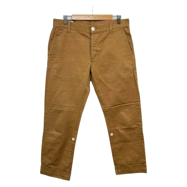Gucci Pants S Light Brown Straight Chino Button Fly Cotton in Brown from The Reluxe