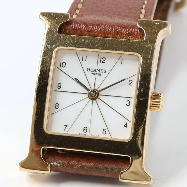 Hermès Heure H 21mm Watch in Leather from A Retro Tale, photo 3 of 7