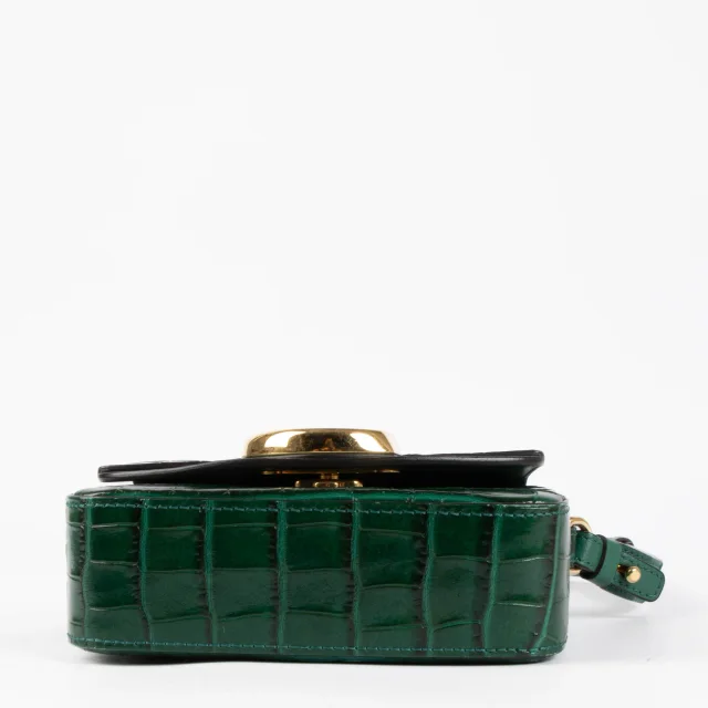 Chloé Green Croco Embossed C-Mini Bag in Green Leather from Labellov, photo 5 of 8