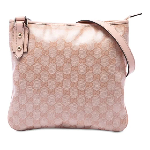 Pink Gucci GG Crystal Crossbody in Pink Coated canvas from Designer Revival, photo 1 of 1