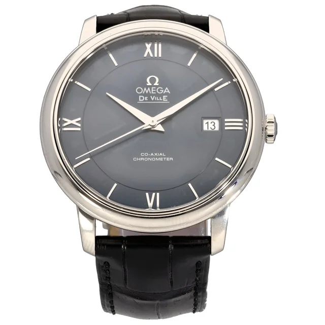 Omega De Ville Prestige 39mm Stainless Steel Watch in Leather from H&T