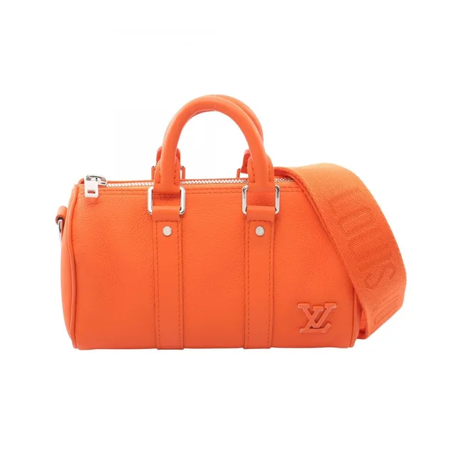Handbag Keepall XS LV Aerogram 2-Way Orange Leather in Orange Leather from The Reluxe