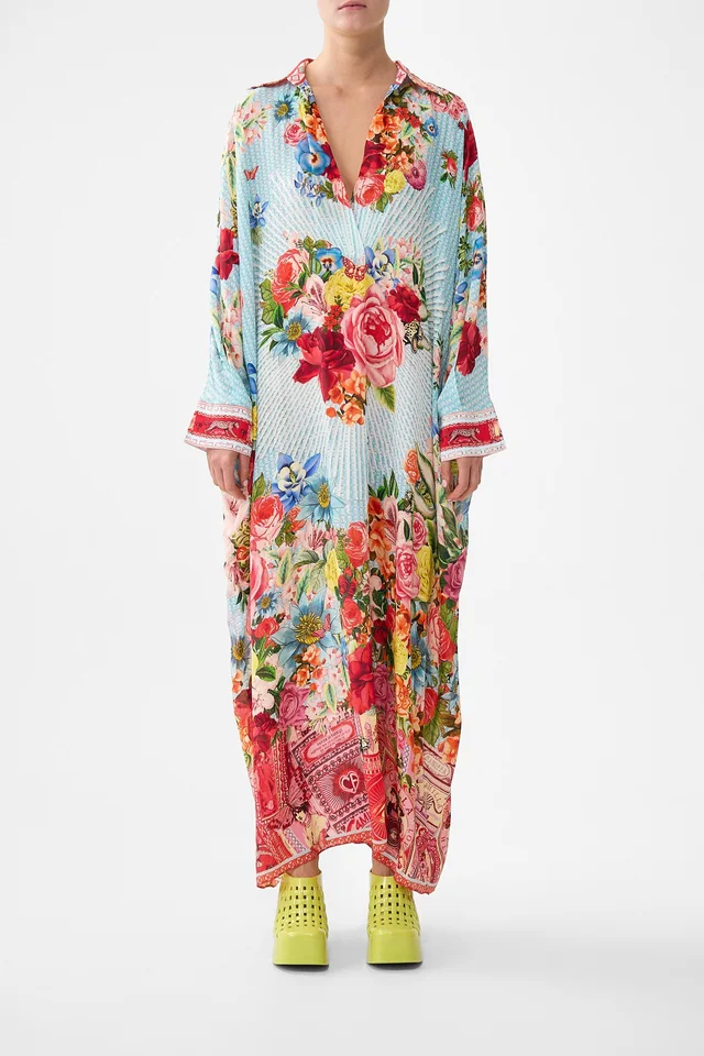 Camilla eBoutique WING COLLAR KAFTAN PAPERS AND CURIOUS CAPERS from CAMILLA, photo 1 of 1