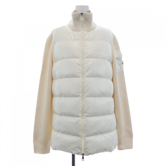 Moncler Down Jacket Beige in Beige from The Reluxe