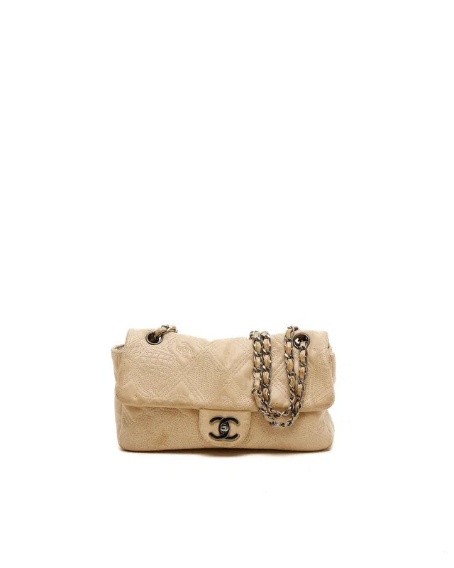 Chanel Embossed Flap Bag in Leather from A Retro Tale