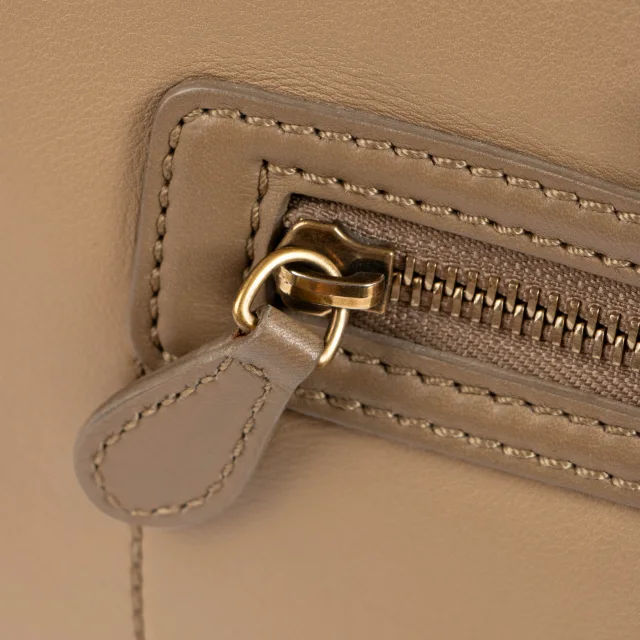 Celine Taupe Smooth Calfskin Shoulder Luggage Bag in Taupe Calfskin from Labellov, photo 8 of 8