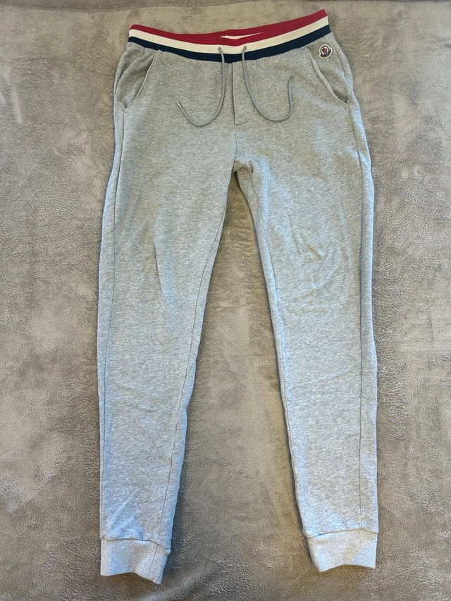 Moncler Tricolour Joggers in Grey, Men's (Size 34) in gray from Grailed