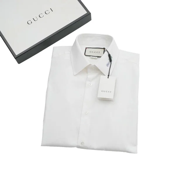Gucci Long Sleeve Shirt 41 16 Michele Era Flower Logo from The Reluxe
