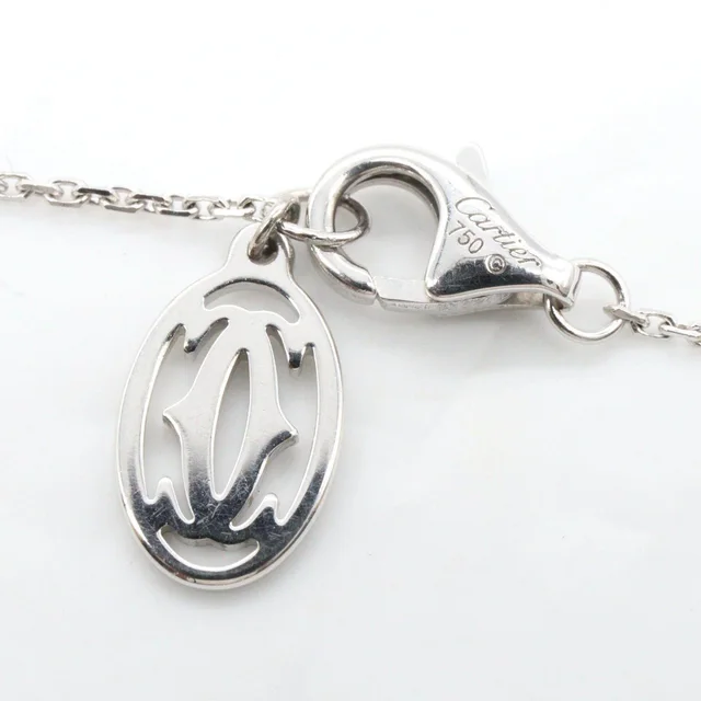 Cartier Diamants Légers Au750 White Gold Diamond Necklace in White from LuxUness, photo 2 of 2